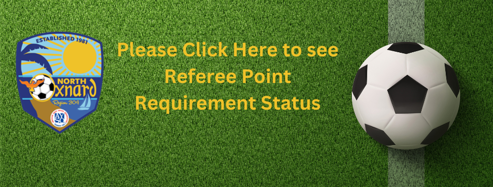 Referee Point Status as of 10/18/2024